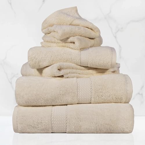 Luxury Heavyweight Egyptian Cotton Towels, Towel Set for Bathroom