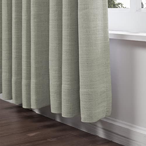 ChadMade Soft Linen Textured Curtain Decorative Window Treatment, Room