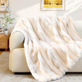 VFROO Plush Faux Rabbit Fur Throw Blanket – 850GSM Thick & Warm, Ultra