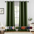 MIULEE Blackout Curtains for Bedroom 2 Panels 40 x 96 Inch Long Olive