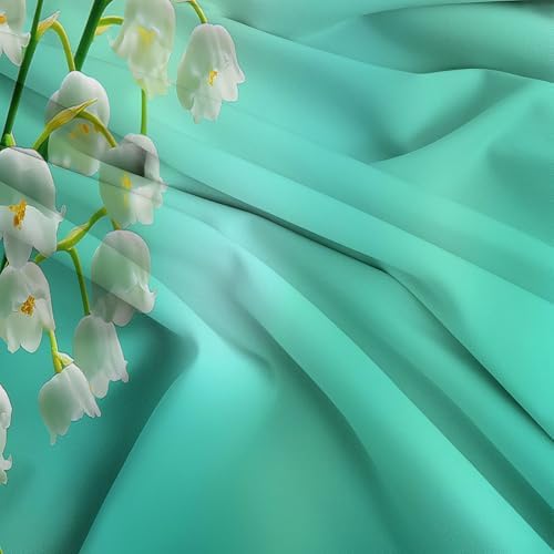 King Duvet Cover Set Lily of The Valley Soft Microfiber Reversible