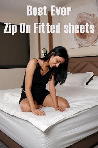 Taupe 19" Deep Zip On Cotton Sheet Twin XL 1 Base & 2 Top Sheets