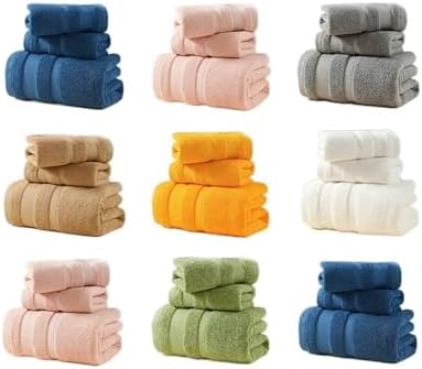 100% Pure Cotton Gift Towel Set – Soft Absorbent Quick Dry Towels with