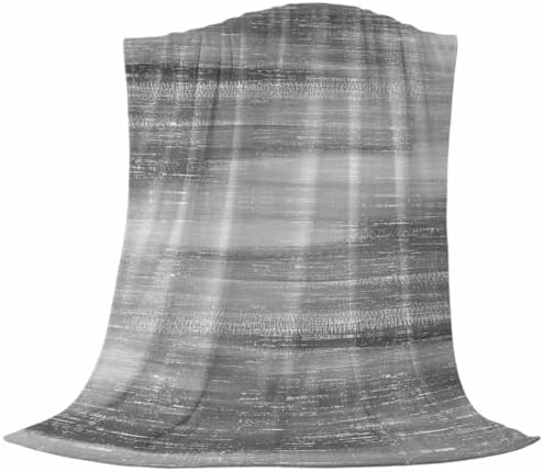 Gray Gradient Fleece Throw Blanket Minimalist Industrial Modern Summer