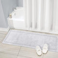 WOVEN ST. Cotton Bath Runner | Area Carpet for Spa, Vanity Shower