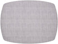Linen Texture 17" x 13" Vinyl Placemat, Gray, Set of 4