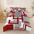 Feelyou Abstract Duvet Cover Queen Size Geometric Bedding Set for Boys