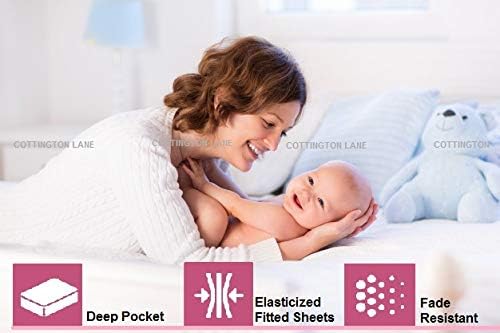 Cottington Lane Full Size Sheet Set, 100% Cotton Cooling Sheets Fits