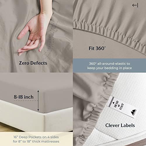 Mayfair Linen Full Size Fitted Sheet Only - 100% Egyptian Cotton 500