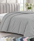 California Design Den Luxury Twin XL Duvet Covers, Light Grey