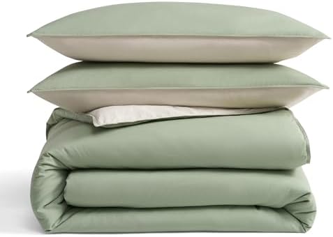 DKNY Full/Queen Duvet Cover Set - 3-Piece Vintage Washed Cotton