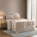 Nestl King Sheet Set - Bed Sheets - Beige Cream - 4-Piece Deep Pocket