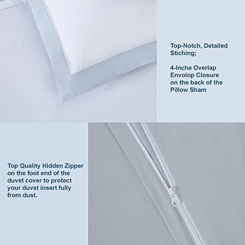 Long-Staple Cotton Duvet Cover Set - Queen Size