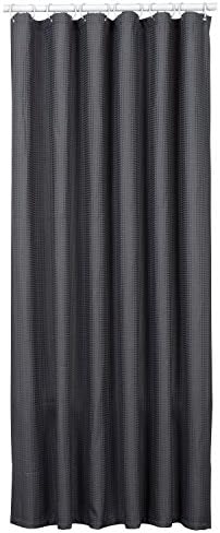 Zenna Home Luxury Spa Waffle Pattern Fabric Shower Liner/Curtain