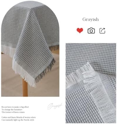 Bedside Tablecloth Square 70.9x70.9 inch,Soft Polyester Cotton