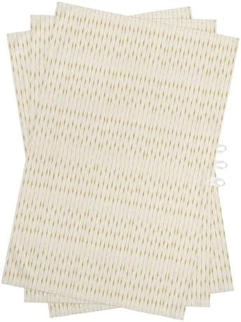 Vertical Stripes Kitchen Towels Set of 3, Water Absorbent Dish Towel