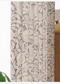 Beige Linen Back Tab Curtains 96 Inch Length for Living Room 1 Panel