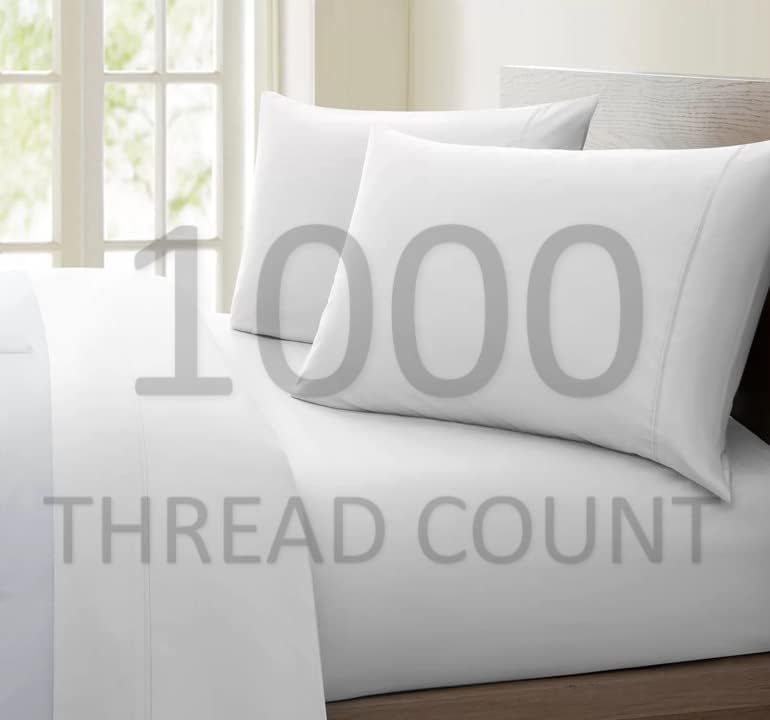 Femini Fashion 1000 Thread Count 100% Egyptain Cotton Sheet Set, 4 PCs