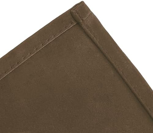 LEMOMO Brown Thermal Blackout Curtains/52 x 72 Inch/Set of 2 Panels