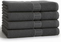 Bath Towels 27x54 Pack of 4 Soft, Absorbent, Quick-Dry Premium Cotton