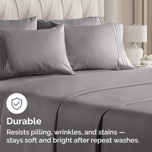 Standard Pillow Cases Set of 6 - Ultra Soft Pillowcase Covers - Dark