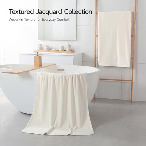 ecolook Microfiber Bath Towels Set of 2, 31 x 63 Inch Extra Large Bath