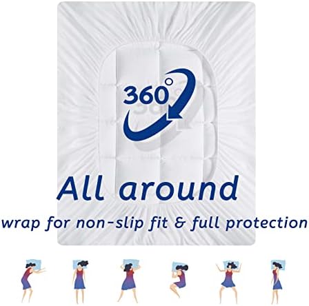 Queen Size Mattress Topper for Back Pain, Cooling Extra Thick Mattress