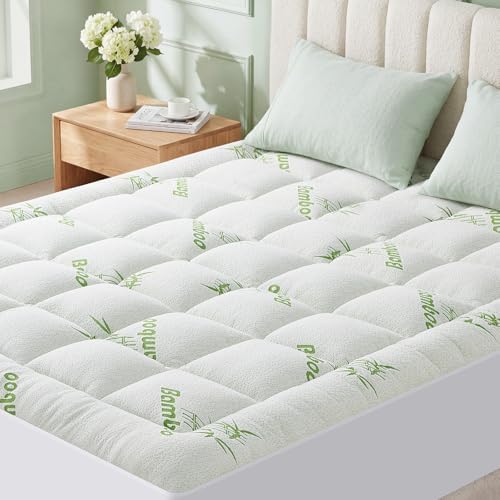Queen Size Mattress Topper Viscose Made from Bamboo, Extra Thick