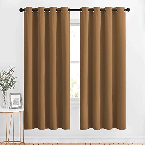 NICETOWN Blackout Curtains 72 inch Length 2 Panels Set - Grommet