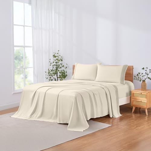 Modern Threads 4 Piece Microfiber Sheet Set – Soft Cooling Bed Sheets