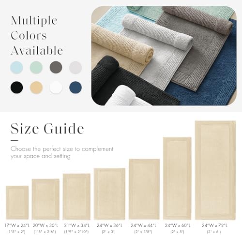 Madison Park Splendor Reversible 100% Cotton Bath Rug, 20 x 30