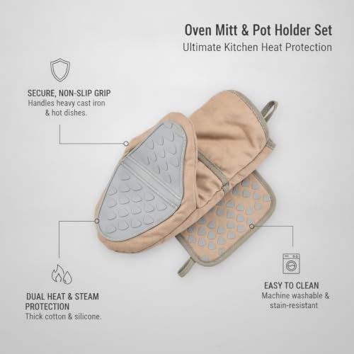 Oven Mitt and Pot Holder Set