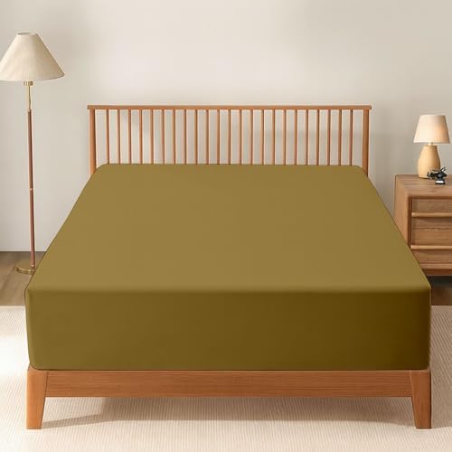 Twin Extra Deep Pocket Fitted Sheet Only, Ultra Soft Microfiber, Taupe