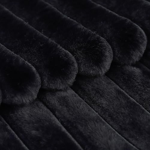 MADIZZ Set of 2 Faux Wool Plush Decorative Throw Pillow Covers 18x18
