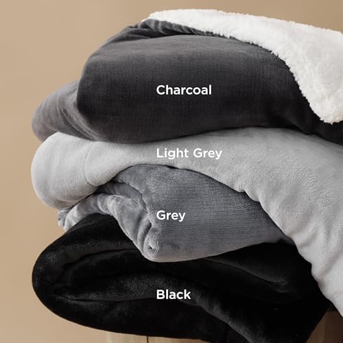 Bedsure GentleSoft Sherpa Fleece Blanket Queen Size for Bed