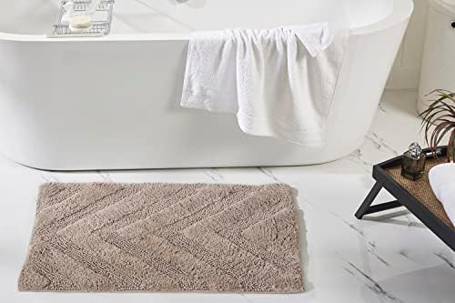 Better Trends 4 Piece Bathroom Rug Set 100% Cotton Non-Slip Washable