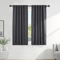 PONY DANCE Window Treatments Curtains - Gray Blackout Drapes Home