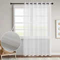 GYROHOME Set of 1 Panel, Semi Sheer Solid Voile Curtain for Living