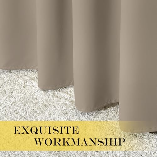NICETOWN Blackout 84 inch Curtains for Sliding Glass Door, Grommet