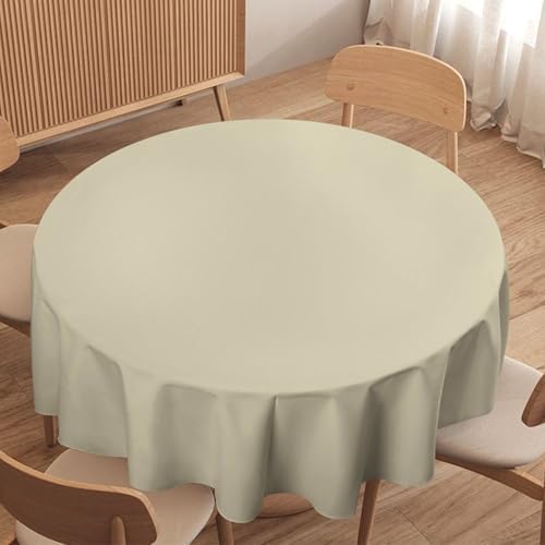 Beige Tablecloth Washable Dinng Table Covers Decorative for Kitchen &