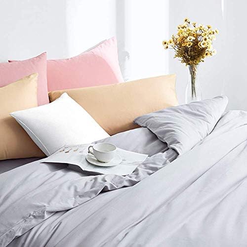 FLXXIE 2-Pack Microfiber King Pillow Cases, Envelope Closure, Light
