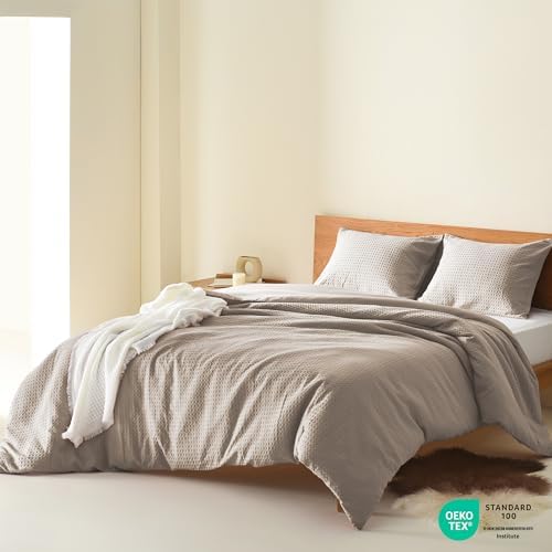 Comfort Spaces Mina Comforter Set, King/Cal King, 3 Piece, Neutral