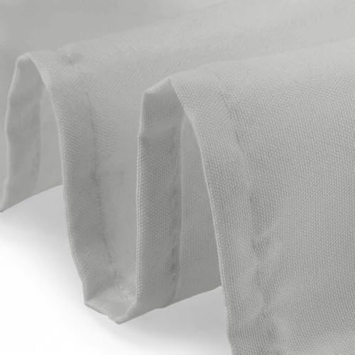 Square Tablecloth Covers, 70" × 70" Inch, Silver Gray