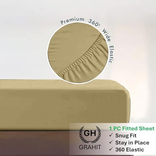 100% Egyptian Long Staple Cotton, 1000 Thread Count, 1-PC Fitted Sheet