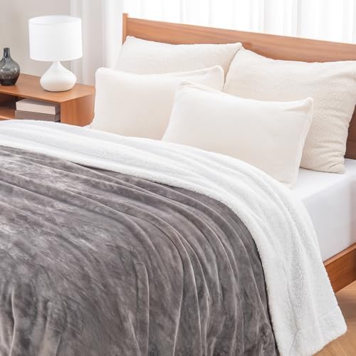 Berkshire Blanket-Sherpa Fleece Blanket, Warm and Soft Loftmink