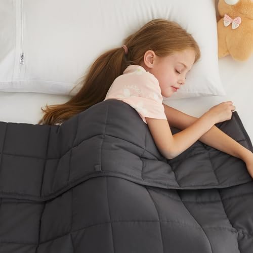 L'AGRATY Weighted Blanket Kids - 40"x60" 10lbs Breathable Childrens