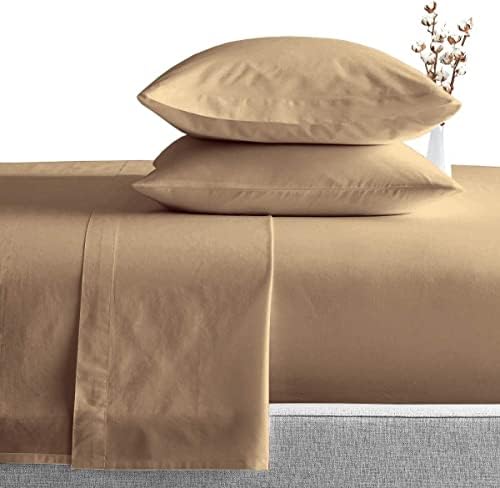 600 Thread Count 100% Egyptian Cotton Full XL Sheets- 4-Piece Premium