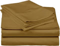 Cotton Home- 4 Pieces Twin Size Beige Color Sheet Set – Fit Mattress