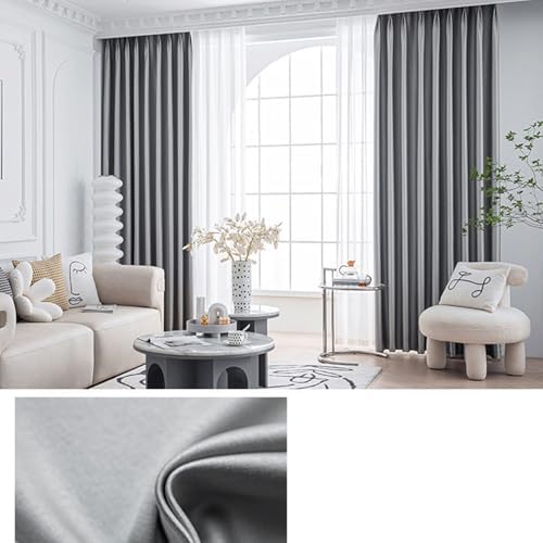Beydodo Living Room Curtains 63 Inch Length 2 Panels, Window Curtains