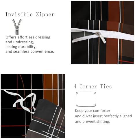 Queen Duvet Cover Set Grey, Duvet Cover Set Microfiber, Zipper